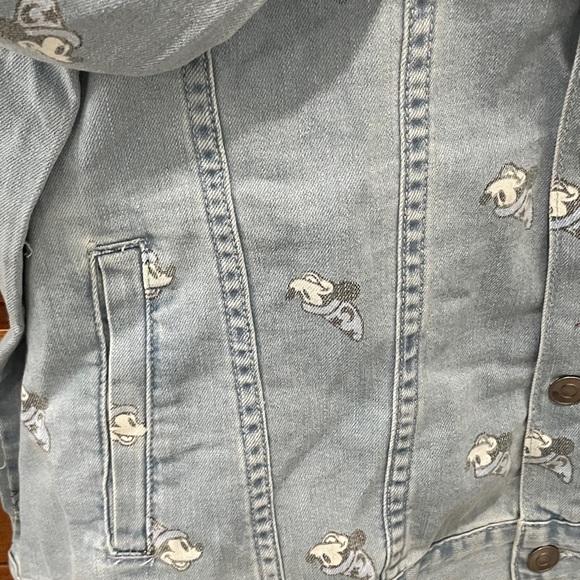 Disney Blue Denim Jacket with Mickey Character Print - Picture 6 of 10
